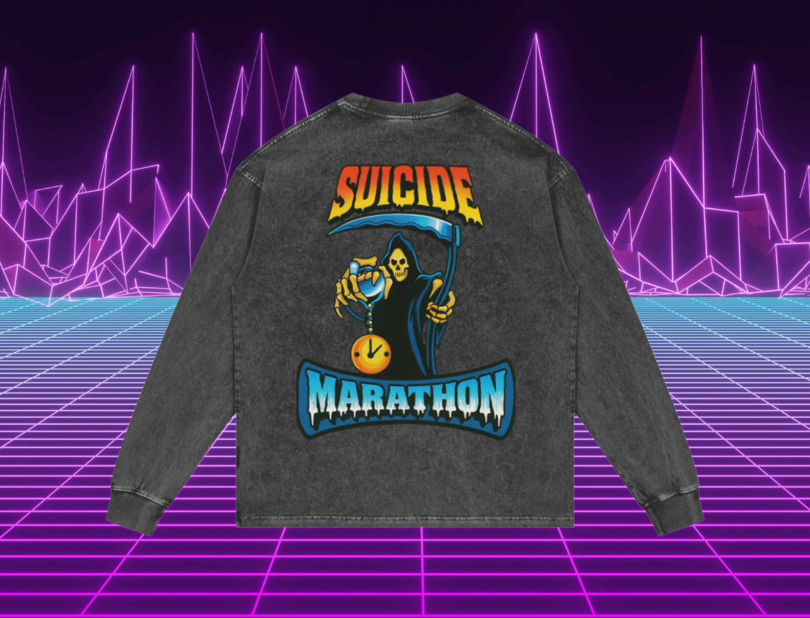 Oversized Suicide Marathon Negro