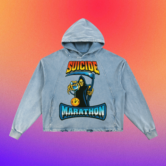 S.M. Frayed Hoodie