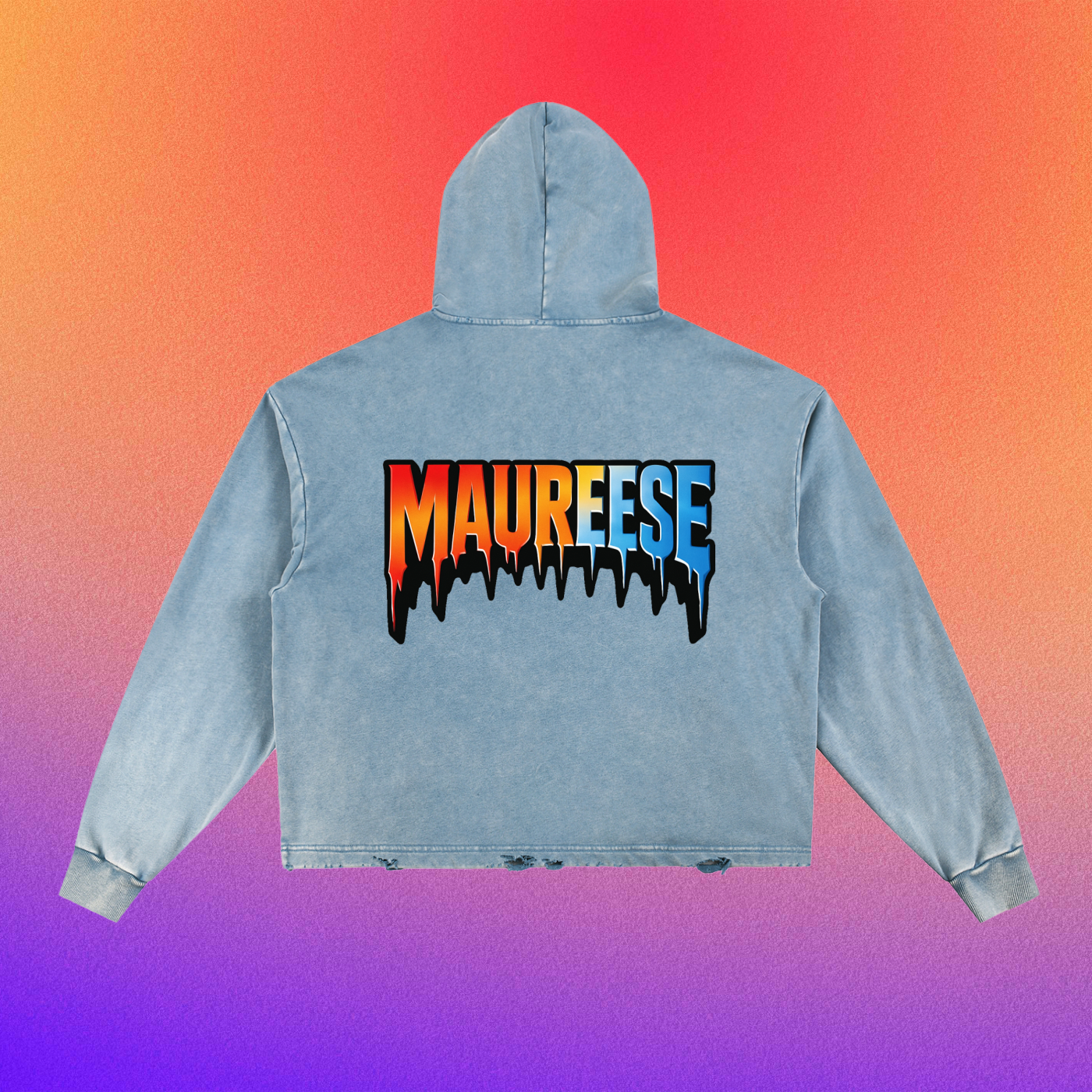 S.M. Frayed Hoodie
